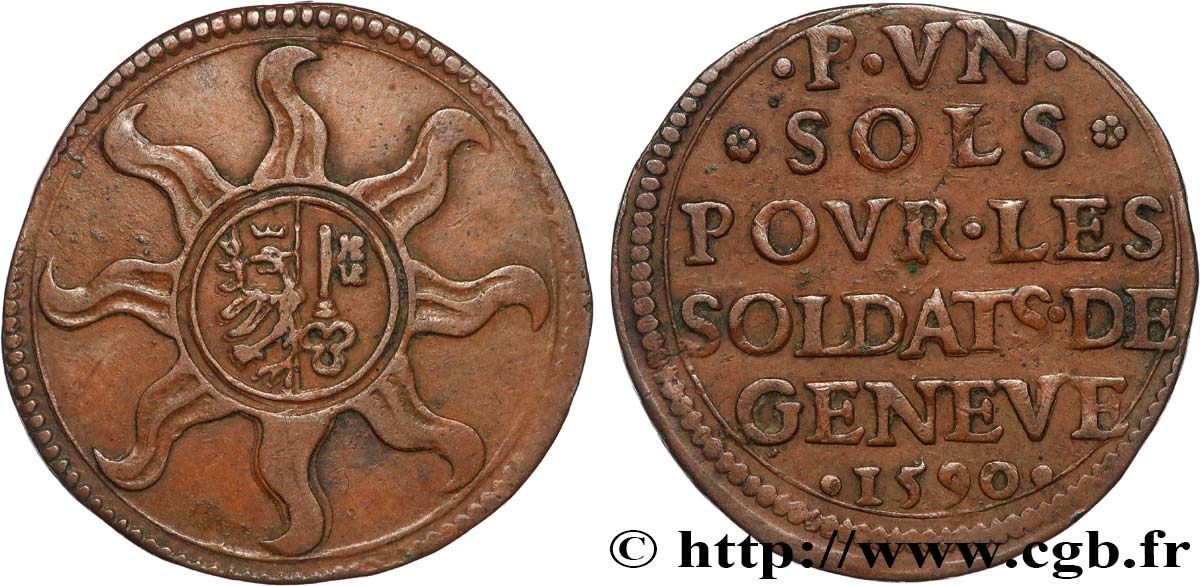 SWITZERLAND - REPUBLIC OF GENEVA Sol 1590 Genève AU 