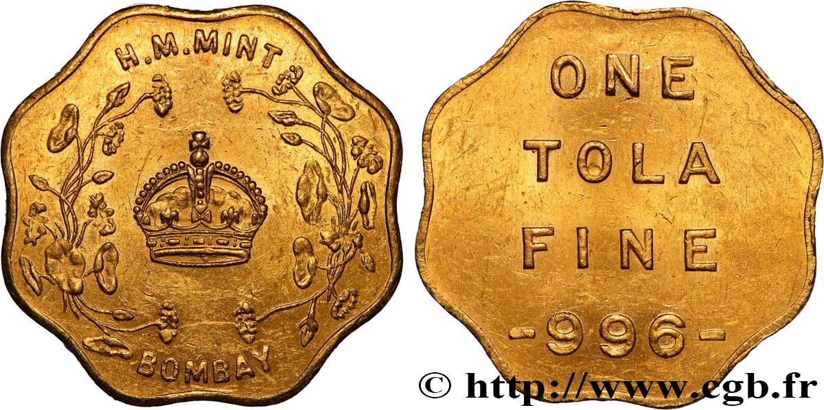 INDIA
 Token ou Tola n.d. Bombay EBC 