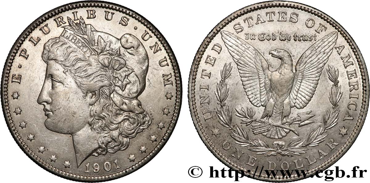 ÉTATS-UNIS D AMÉRIQUE 1 Dollar type Morgan 1901 Nouvelle-Orléans - O TTB+ 