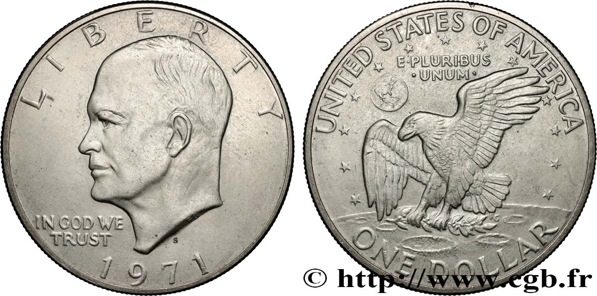 ESTADOS UNIDOS DE AMÉRICA 1 Dollar Eisenhower 1971 San Francisco - S MBC+ 
