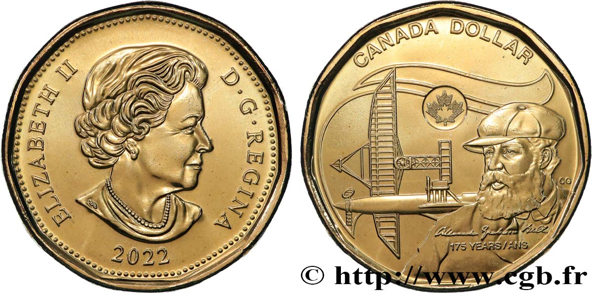 CANADá
 1 Dollar 175ᵉ anniversaire de naissance d’Alexander Graham Bell 2022  SC 