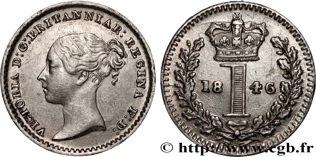 VEREINIGTEN KÖNIGREICH 1 Penny Victoria “young head” 1846 Londres fVZ 