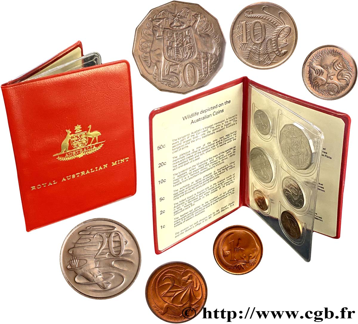 AUSTRALIA Série FDC 6 monnaies 1976  SC 