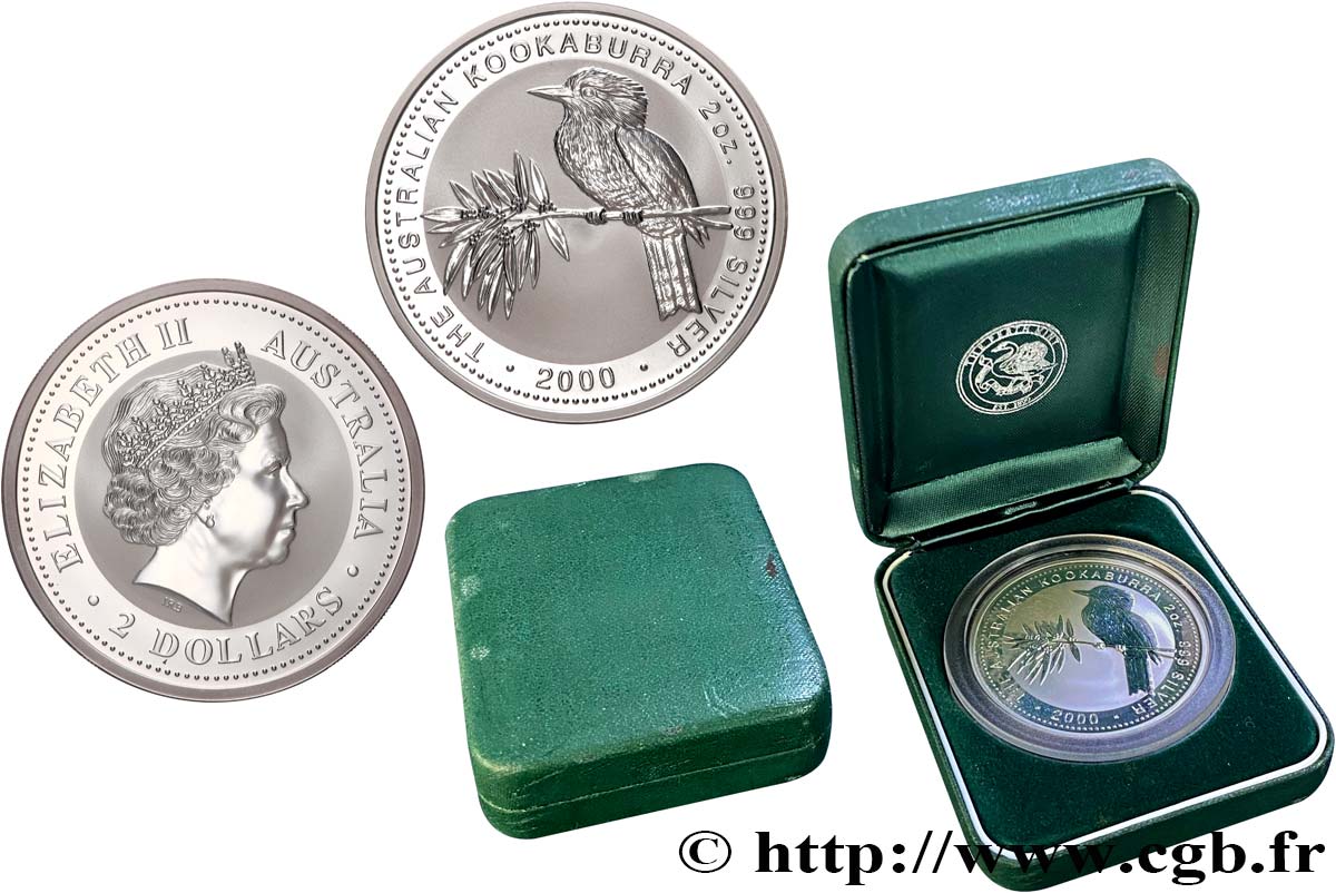 AUSTRALIE 2 Dollars Proof Kookaburra 2000  FDC 