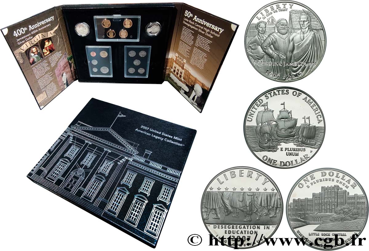 UNITED STATES OF AMERICA American Legacy Collection Proof set 2007  MS 
