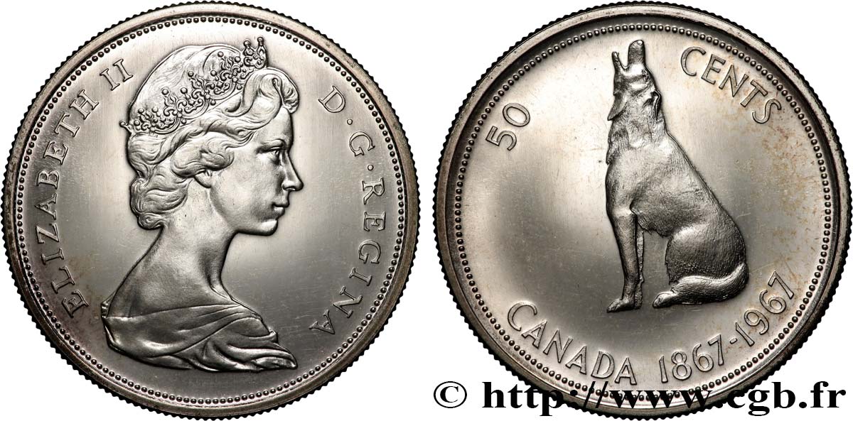 CANADA 50 Cents centenaire de la Confédération 1967  MS 