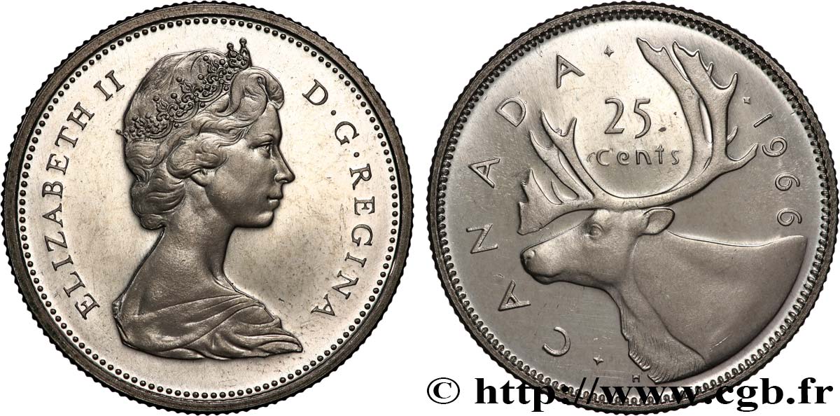 CANADá
 25 Cents 1966  EBC 