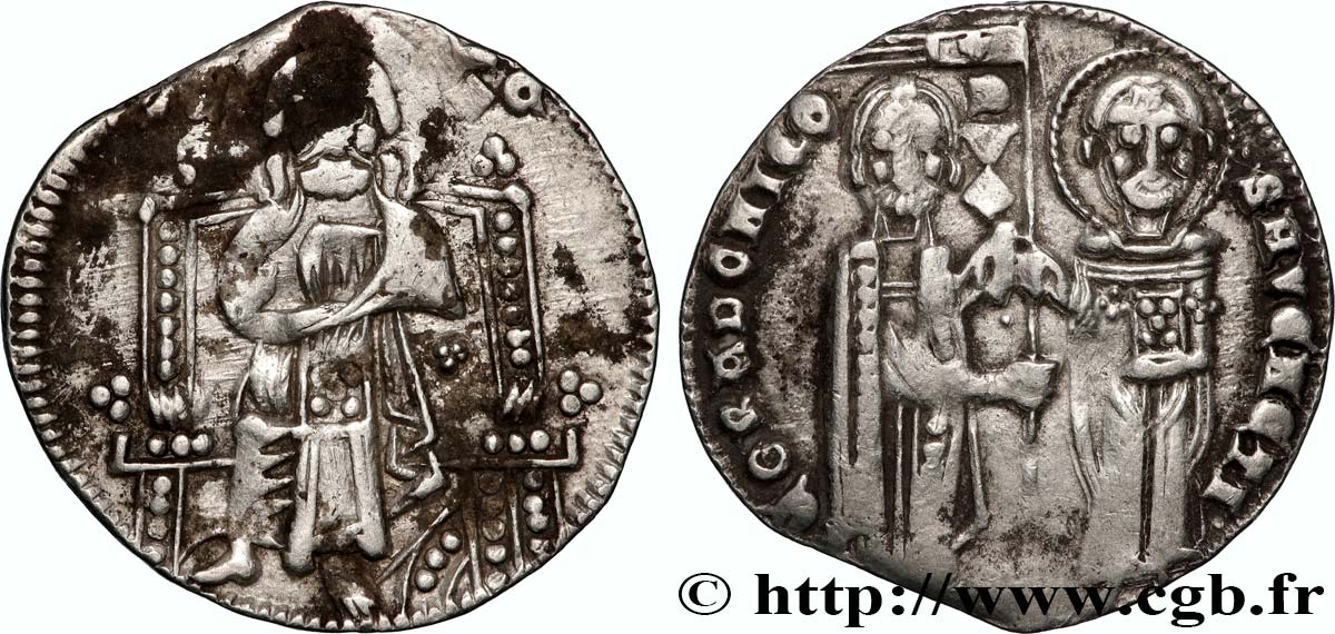 ITALIA - VENECIA - PIETRO GRADENIGO (49° dux) Grosso ou Matapan c. 1290-1310 Venise BC+ 