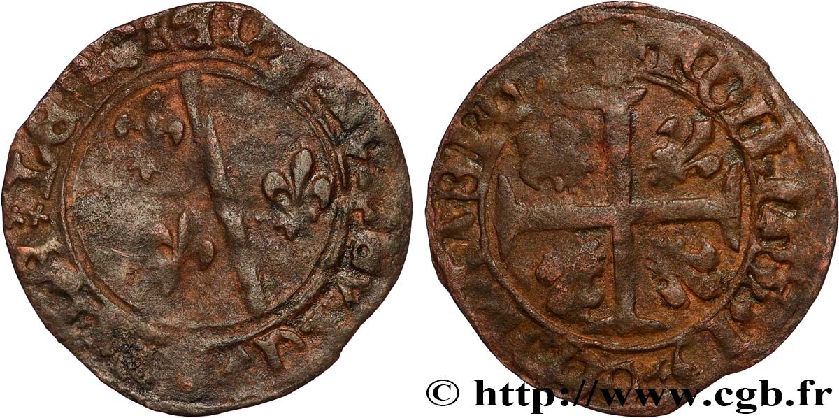 LIEGE - BISHOPRIC OF LIEGE - LOUIS OF BOURBON Brûlé n.d. Hasselt VF 