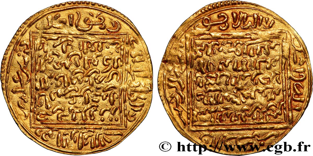 MERINID - ABU INAN FARIS 1 Dinar AH 749-759 N.D. (1348-1358) Fès AU 