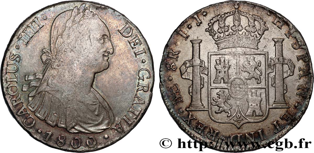PERÚ - CARLOS III 8 Reales  1800 Lima BC+ 