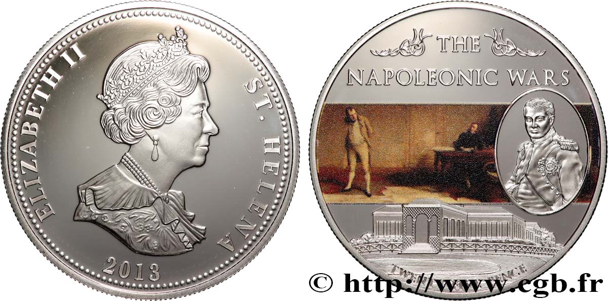 SAINTE HÉLÈNE 25 Pence Proof Guerre Napoléonienne - L’Exil de Napoléon 2013  SPL 