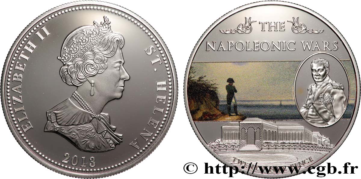 ST HELENA 25 Pence Proof Guerre Napoléonienne - L’Exil de Napoléon 2013  MS 