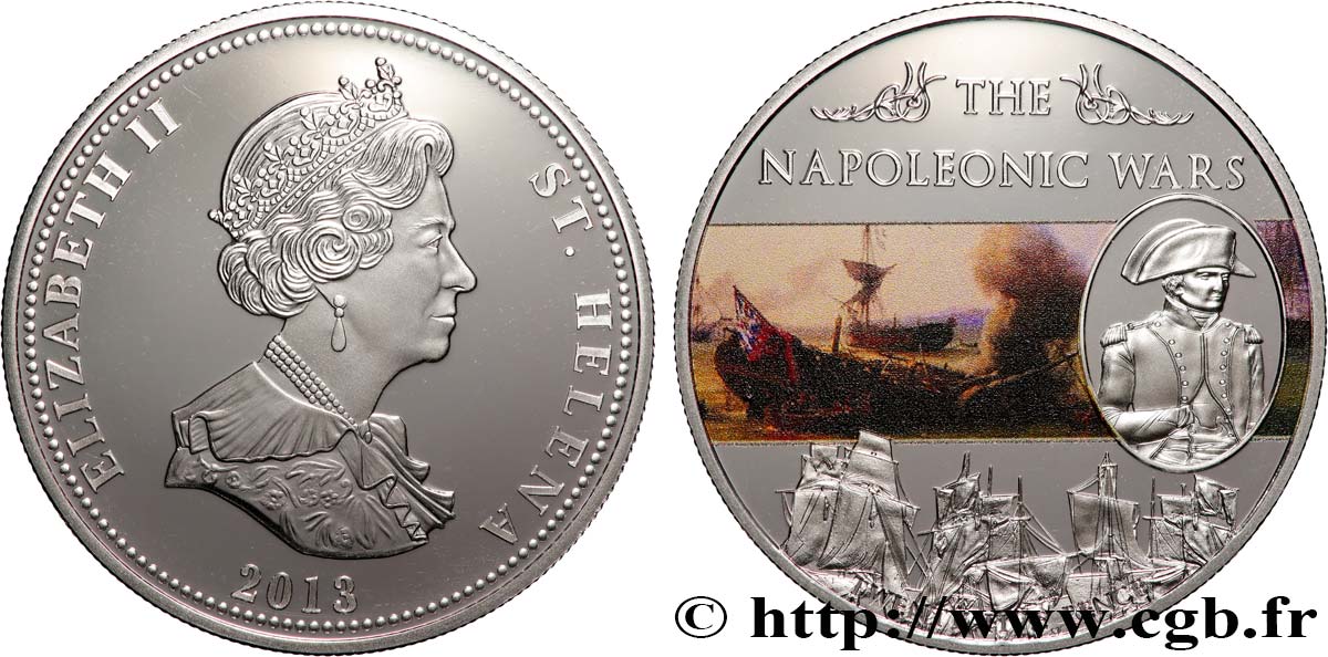 SAINTE HÉLÈNE 25 Pence Proof Guerre Napoléonienne  2013  SPL 