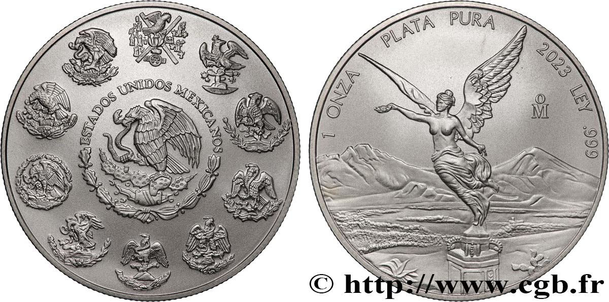 SILVER INVESTMENT 1 Oz - 1 Once aigle / Victoire ailée 2023  MS 