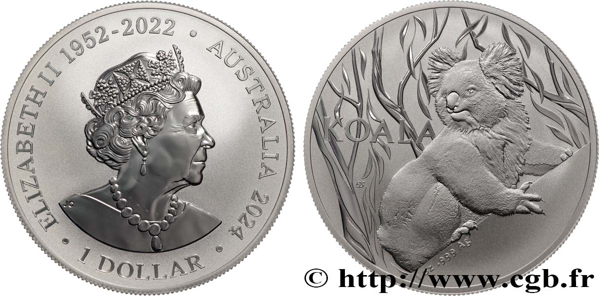 ARGENTO INVESTIMENTO 1 Oz - 1 Dollar Koala 2024  FDC 