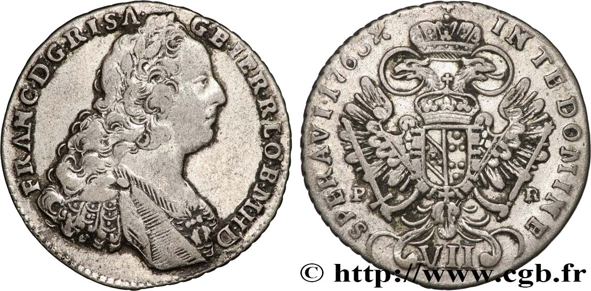 HONGRIE - FRANÇOIS Ier DE LORRAINE 7 (VII) Kreuzer 1763 Kremnitz TTB+ 