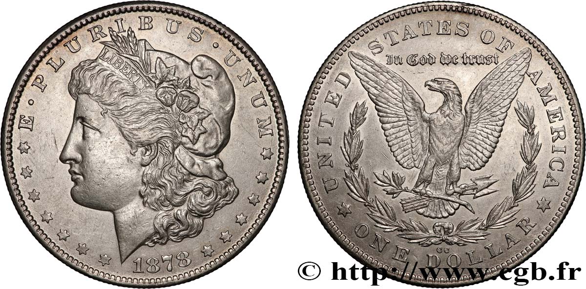 UNITED STATES OF AMERICA 1 Dollar type Morgan 1878 Carson City AU autre