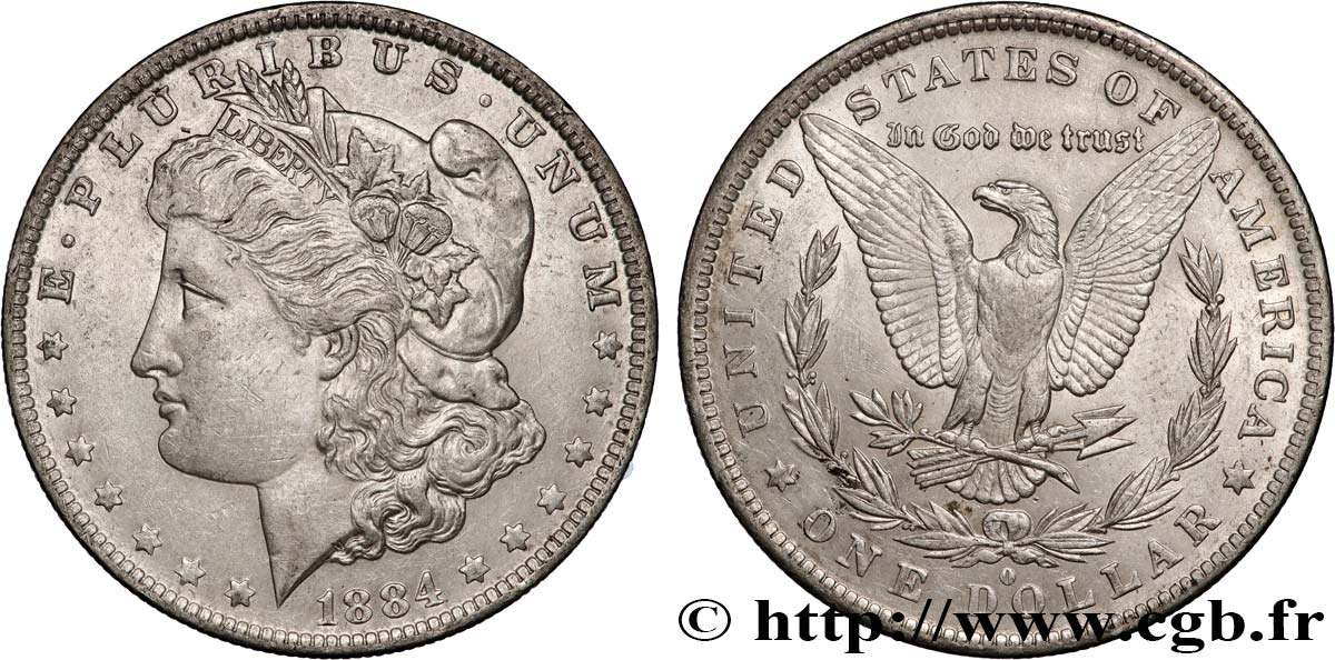 STATI UNITI D AMERICA 1 Dollar Morgan 1884 Nouvelle-Orléans SPL 