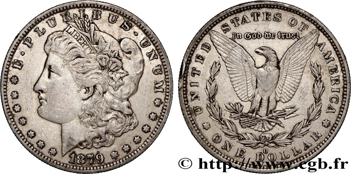 ESTADOS UNIDOS DE AMÉRICA 1 Dollar type Morgan 1879 Nouvelle-Orléans MBC 