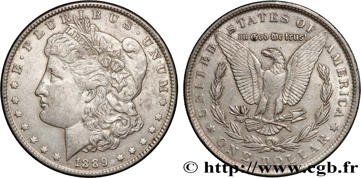 ÉTATS-UNIS D AMÉRIQUE 1 Dollar Morgan 1889 Philadelphie BB 