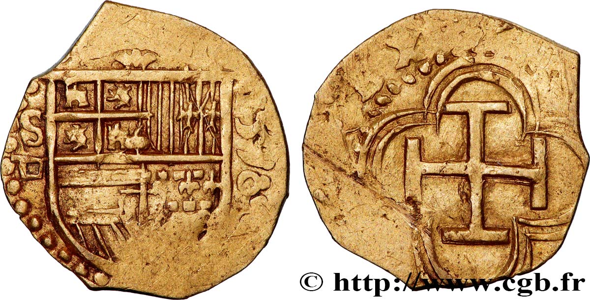 SPANIEN - KÖNIGREICH SPANIEN - PHILIPPE II. Escudo 1598 Séville SS 