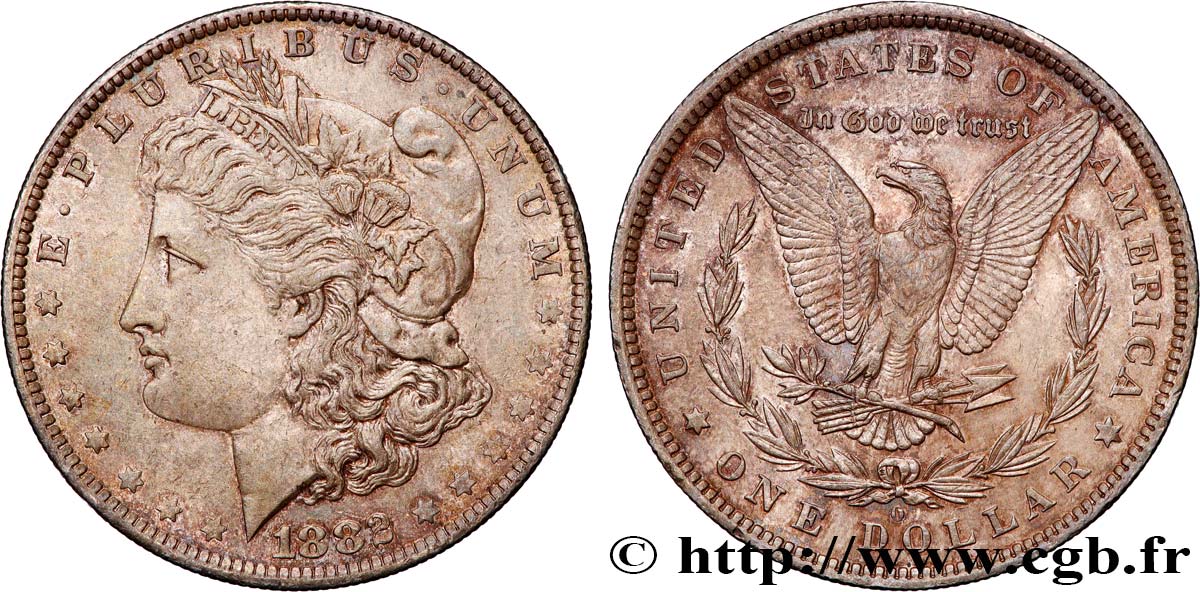 ÉTATS-UNIS D AMÉRIQUE 1 Dollar Morgan 1882 Nouvelle-Orléans TTB+ 