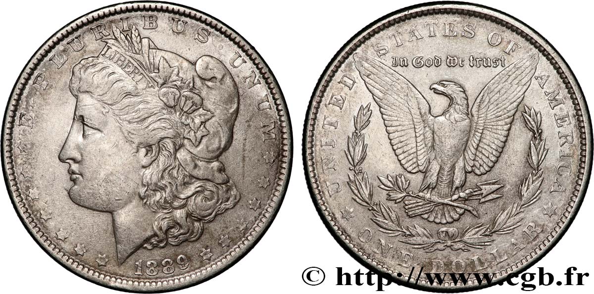 ÉTATS-UNIS D AMÉRIQUE 1 Dollar Morgan 1889 Philadelphie BB 