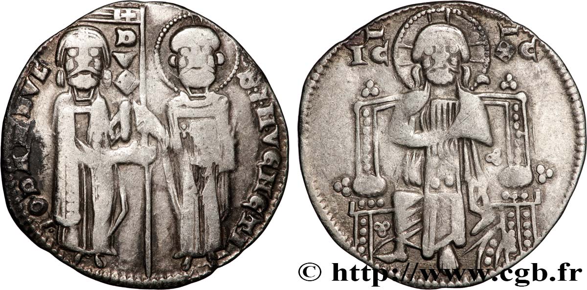 ITALY - VENICE - GIOVANNI DANDOLO (48th doge) Grosso ou matapan n.d. Venise XF 