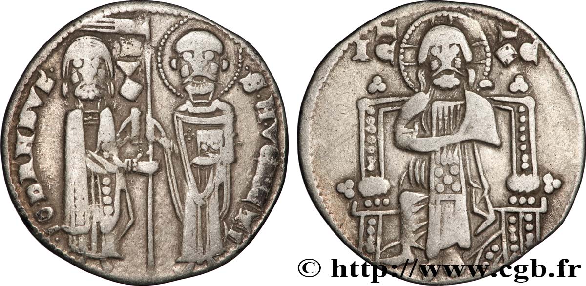 ITALY - VENICE - GIOVANNI DANDOLO (48th doge) Grosso ou matapan n.d. Venise XF 