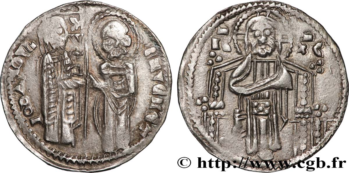 ITALY - VENICE - GIOVANNI DANDOLO (48th doge) Grosso ou matapan n.d. Venise XF 