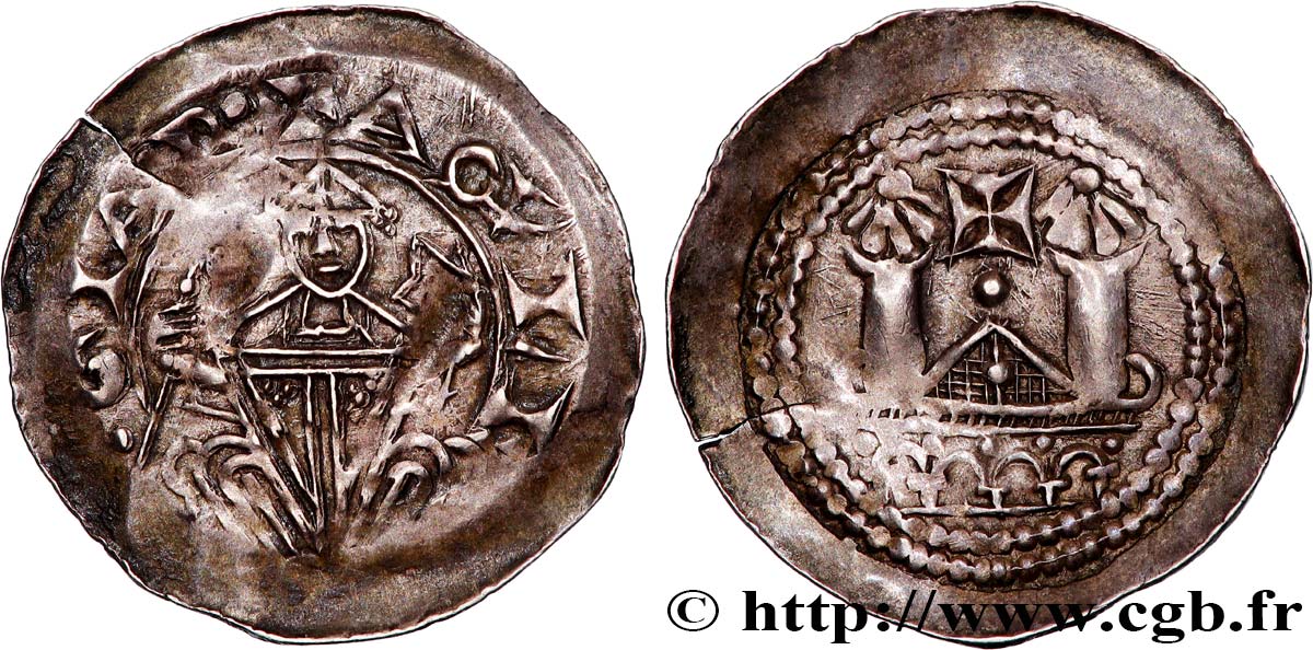 ITALIE - PATRIARCAT D AQUILÉE - FRISACENSI Denier n.d. Aquilée TTB+ 