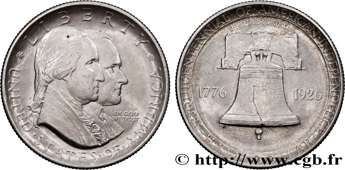 STATI UNITI D AMERICA 1/2 Dollar Bicentenaire des U.S.A 1926 Philadelphie q.SPL 