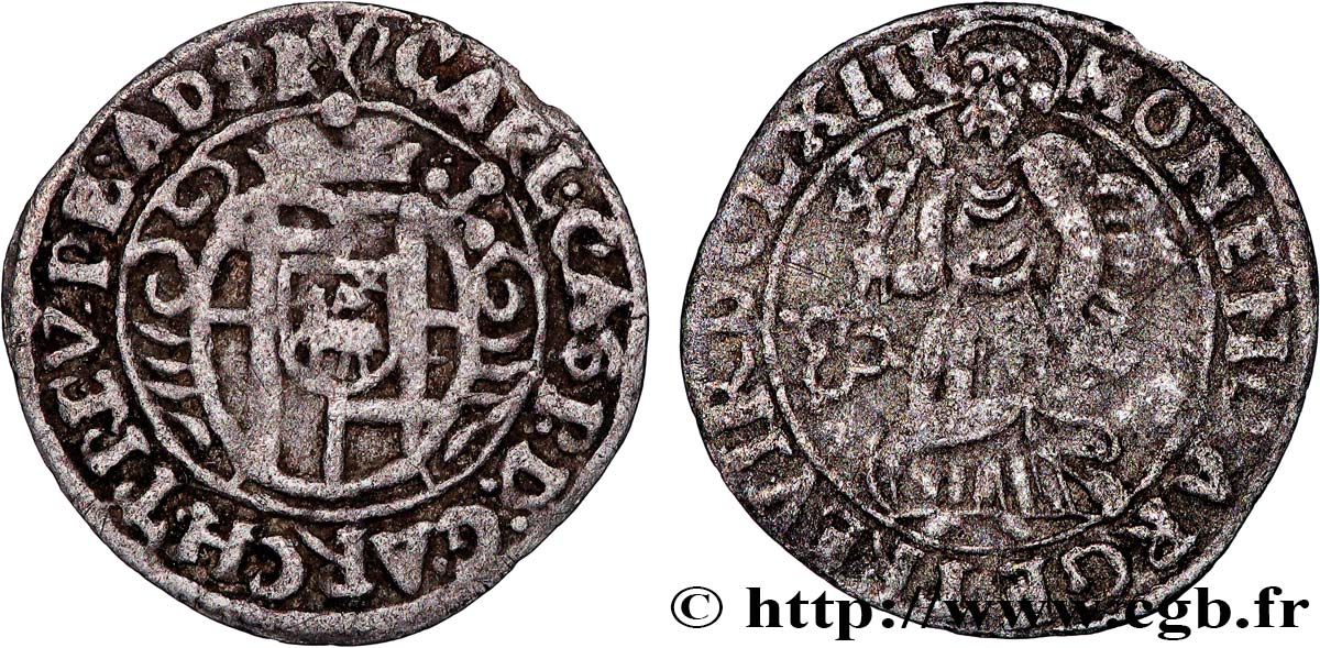ALLEMAGNE - TRÈVES 4 Pfennig (1/2 Albus) Charles-Gaspard von der Leyen/ 1663 Trèves TB+ 