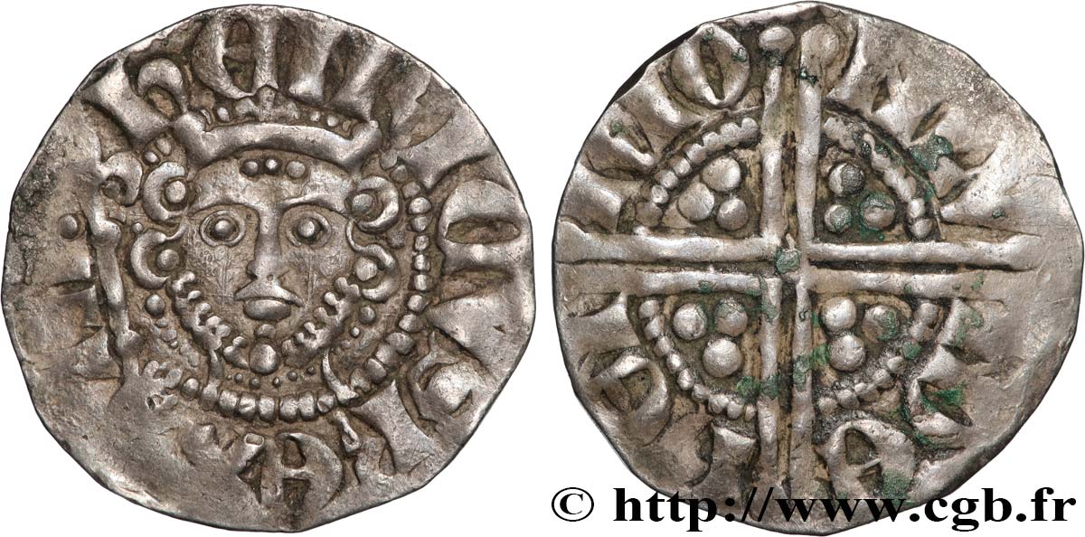 ANGLETERRE - ROYAUME D ANGLETERRE - HENRY III PLANTAGENÊT Penny dit “long cross” n.d. Londres SS 