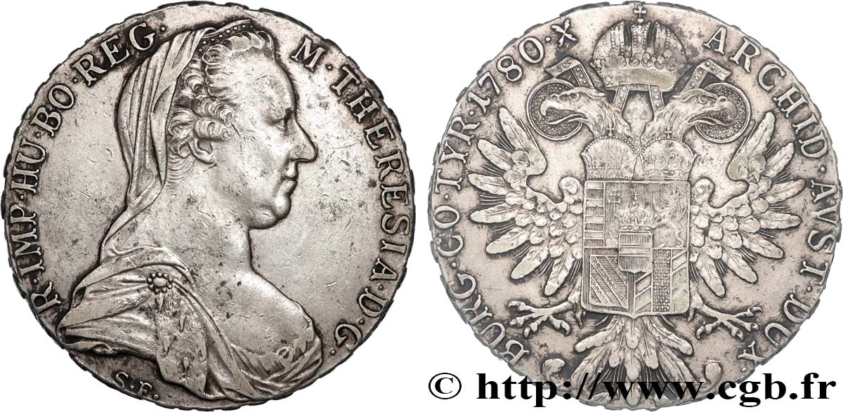 AUSTRIA 1 Thaler (REFRAPPE) Marie-Thérèse 1780 Vienne AU 