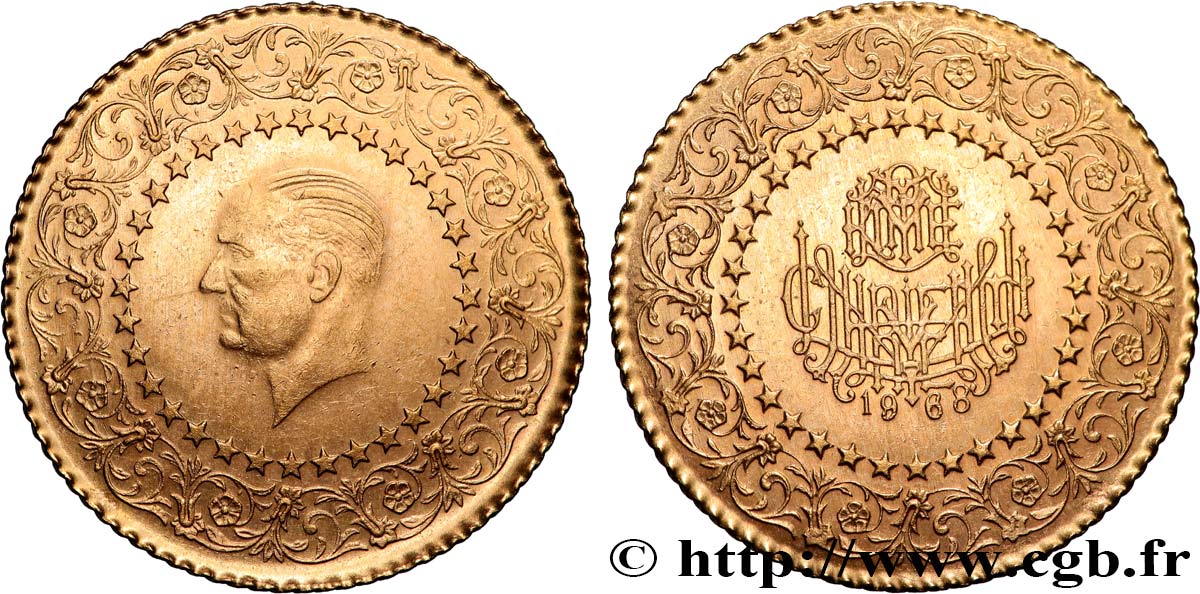 OR D INVESTISSEMENT 50 Kurush Mustafa Kemal Atatürk 1968  SUP 