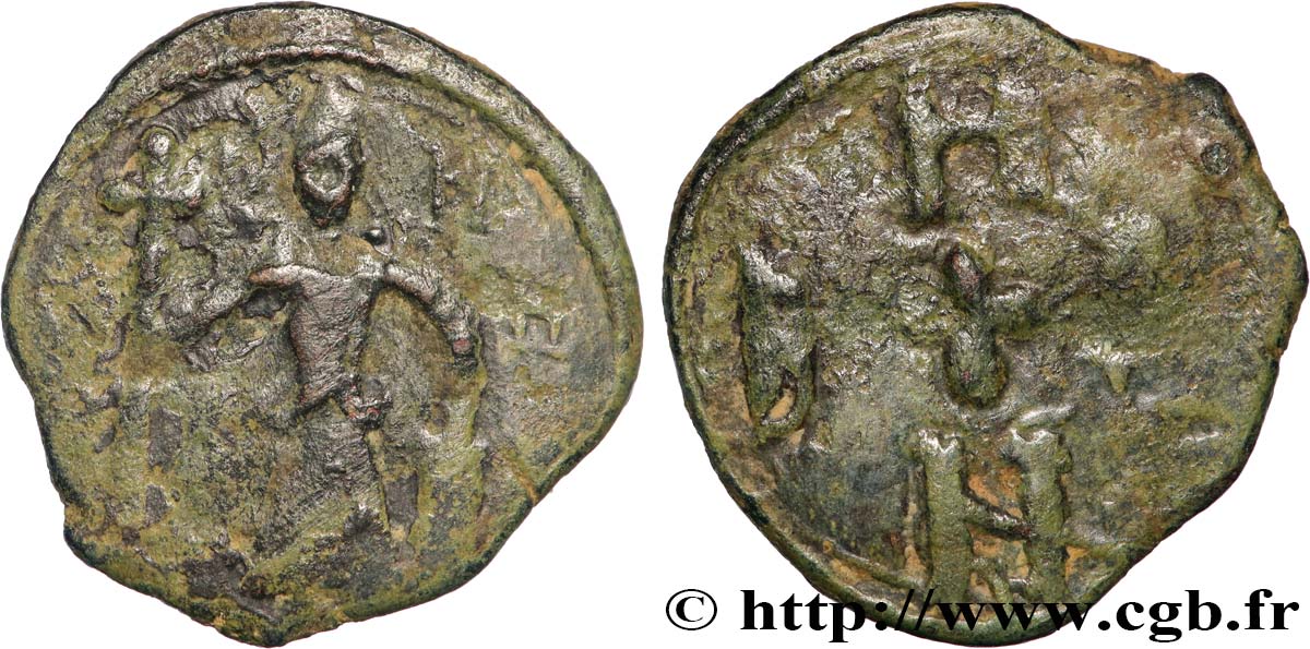 TIERRA SANTA - CONDADO DE EDESA - BALDUINO II Follis n.d. Édesse BC+ 