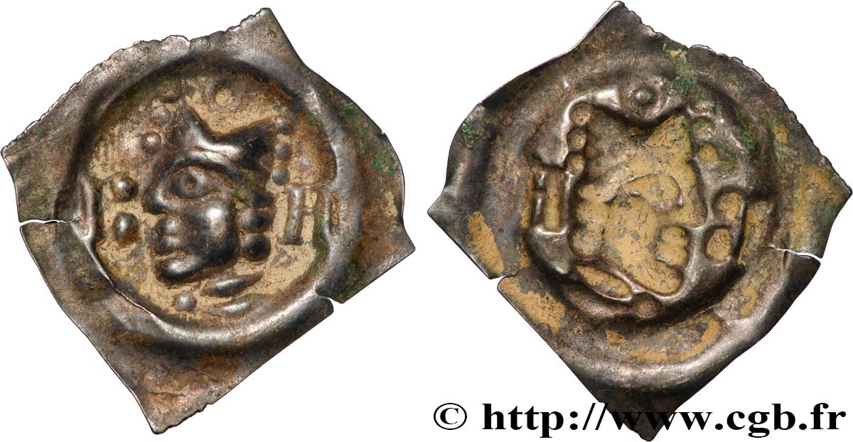 SUISSE - VILLE DE BÂLE Pfennig pour Jean II (1335-1364) Bâle TTB+ 