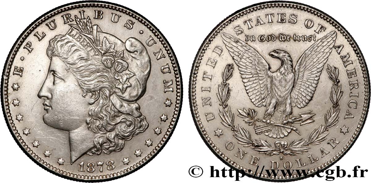 ÉTATS-UNIS D AMÉRIQUE 1 Dollar type Morgan 1878 San Francisco - S SUP 