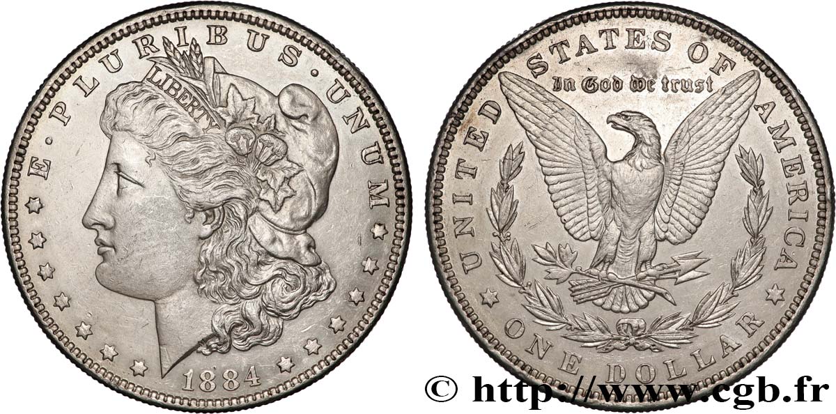 UNITED STATES OF AMERICA 1 Dollar Morgan 1884 Philadelphie AU 