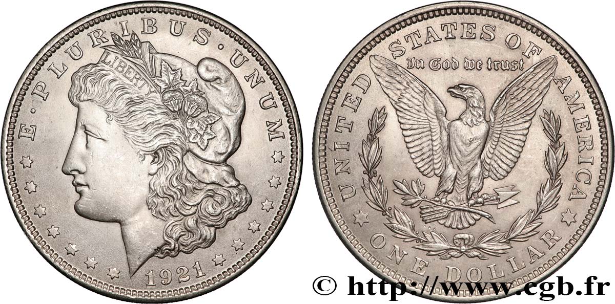 UNITED STATES OF AMERICA 1 Dollar Morgan 1921 Philadelphie AU 