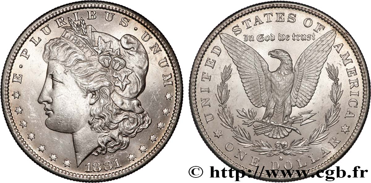 UNITED STATES OF AMERICA 1 Dollar type Morgan 1881 San Francisco - S MS 