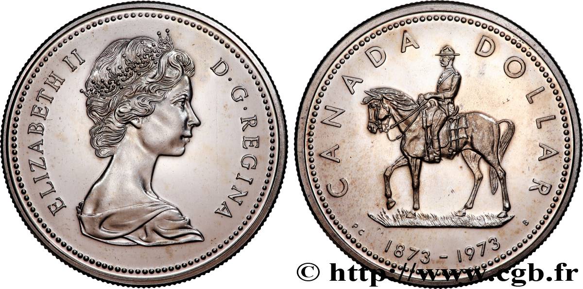 CANADA 1 Dollar Proof Elisabeth II 1973  MS 