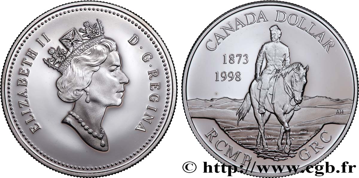 KANADA 1 Dollar Proof Police montée 1998  fST 