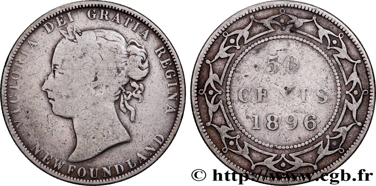 TERRANOVA 50 Cents Victoria 1896 Heaton MB 