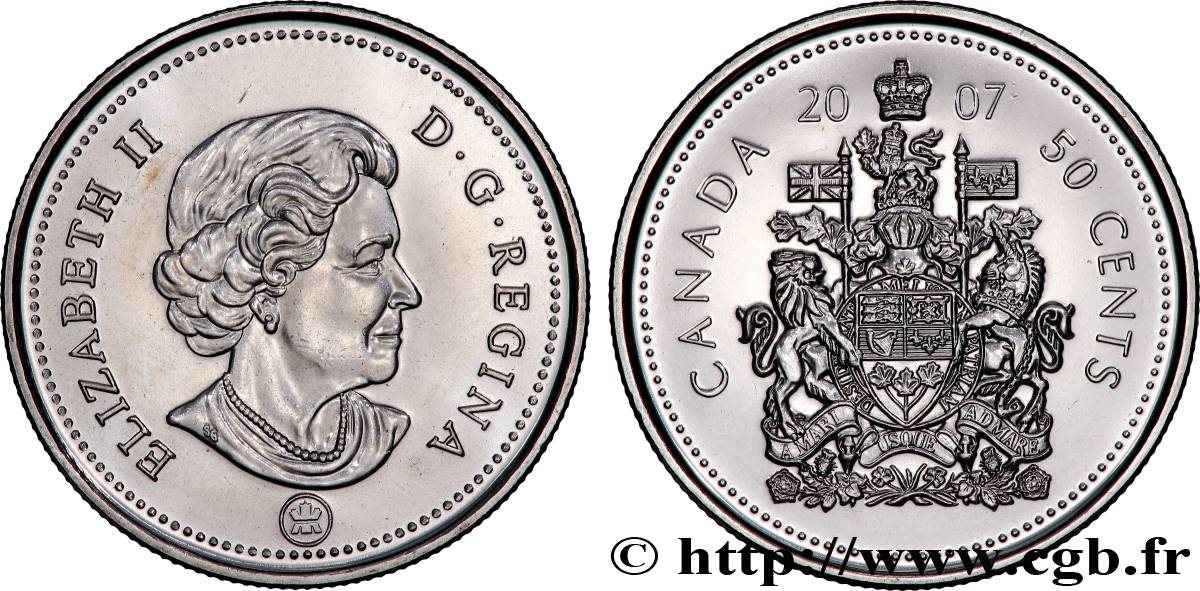 CANADá
 50 Cents Elisabeth II 2007 Ottawa FDC 