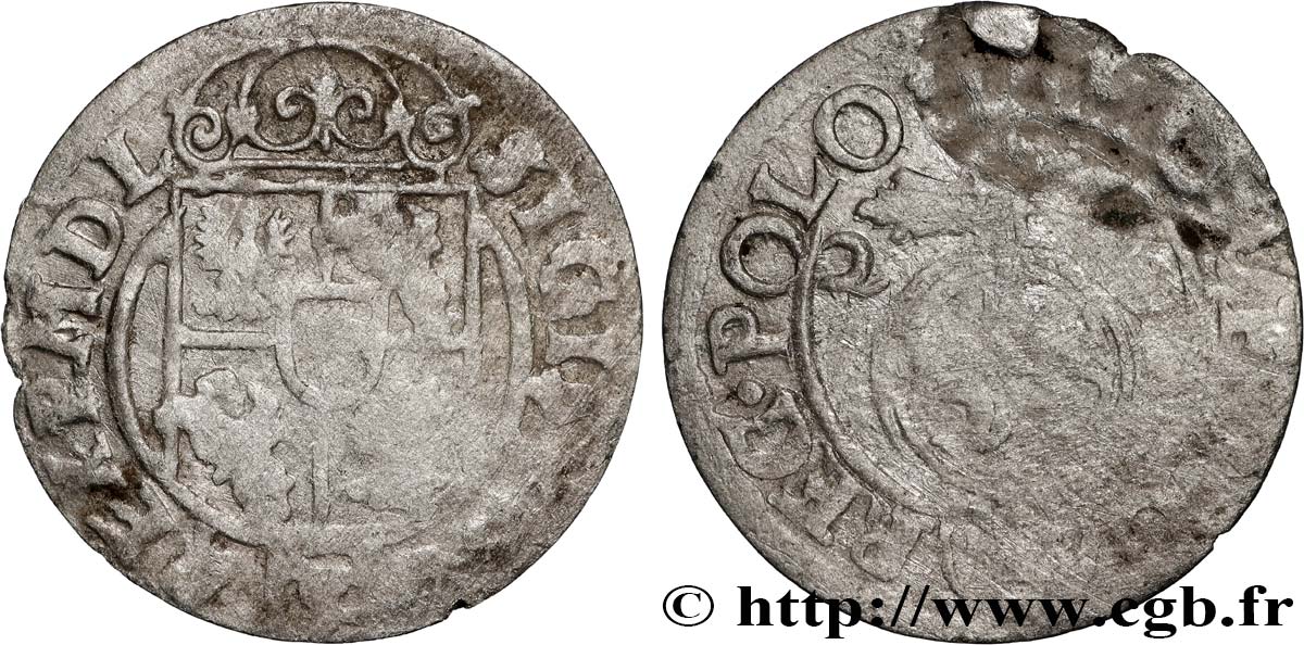 POLAND - SIGISMUND III VASA 1 Półtorak / 3 Polker / 1/24 Thaler Sigismond III Vasa 162[?] Cracovie VF/VF 