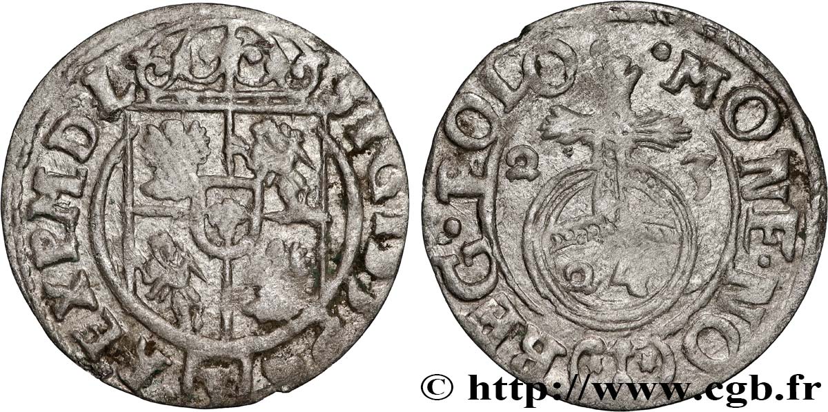 POLONIA - SIGISMONDO III VASA 1 Półtorak / 3 Polker / 1/24 Thaler Sigismond III Vasa 1623 Cracovie q.BB 