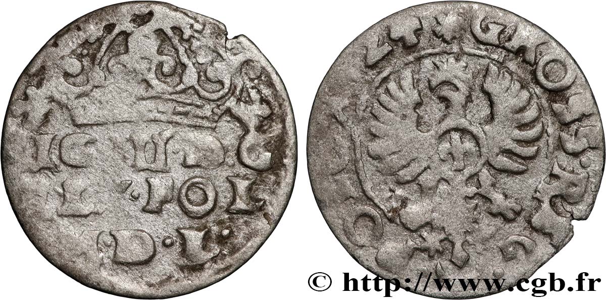 POLONIA - SIGISMUNDO III VASA 1 Grossus 1624 Cracovie BC 